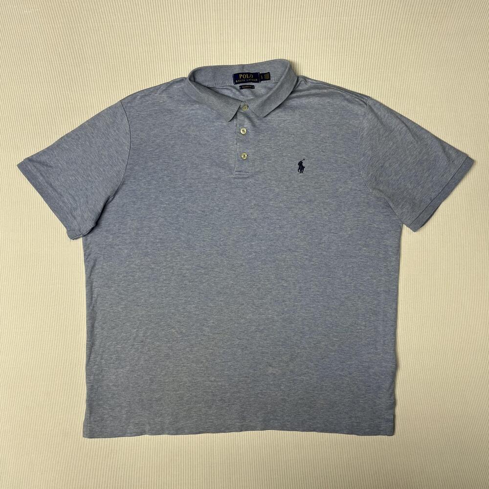 Polo Ralph Lauren Polo Shirt Mens L Blue Short Sleeve Classic Fit Pony Logo